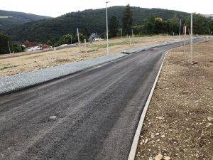 Baugebiet Weilrod, Erschließungsarbeiten im Baugebiet September 2022