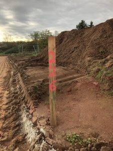 Die ersten Hausanschlüsse liegen, im Baugebiet Rodenbach, "Südlich der Adolf-Reichwein-Straße", November 2022