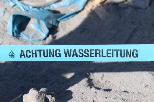 Versorgungsleitungen werden verlegt