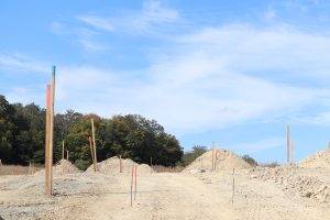 Baugebiet Weilrod, Erschließungsarbeiten im Baugebiet, September 2021