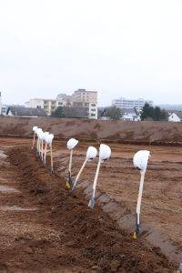 Spatenstich im Baugebiet "Südlich der Adolf-Reichwein-Straße" Rodenbach am 26.01.2022