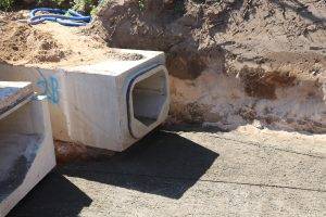 Vereinigungsbauwerk - Juli 2022 - am Niederrodenbacher Baugebiet