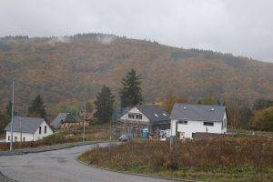 Blick in das Baugebiet, Oktober 2023